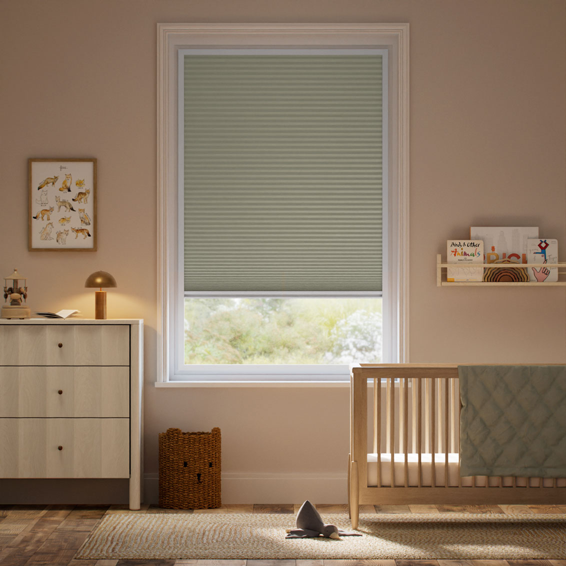 Stick On MaxShade Complete Blackout Olive Thermal Blind