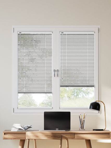 Stick On Studio Brushed Pewter Stick On Venetian Blind thumbnail image