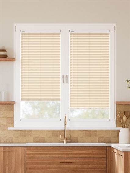 Stick On L-Shaped Studio Caramel Stick On L-Shaped Venetian Blind thumbnail image