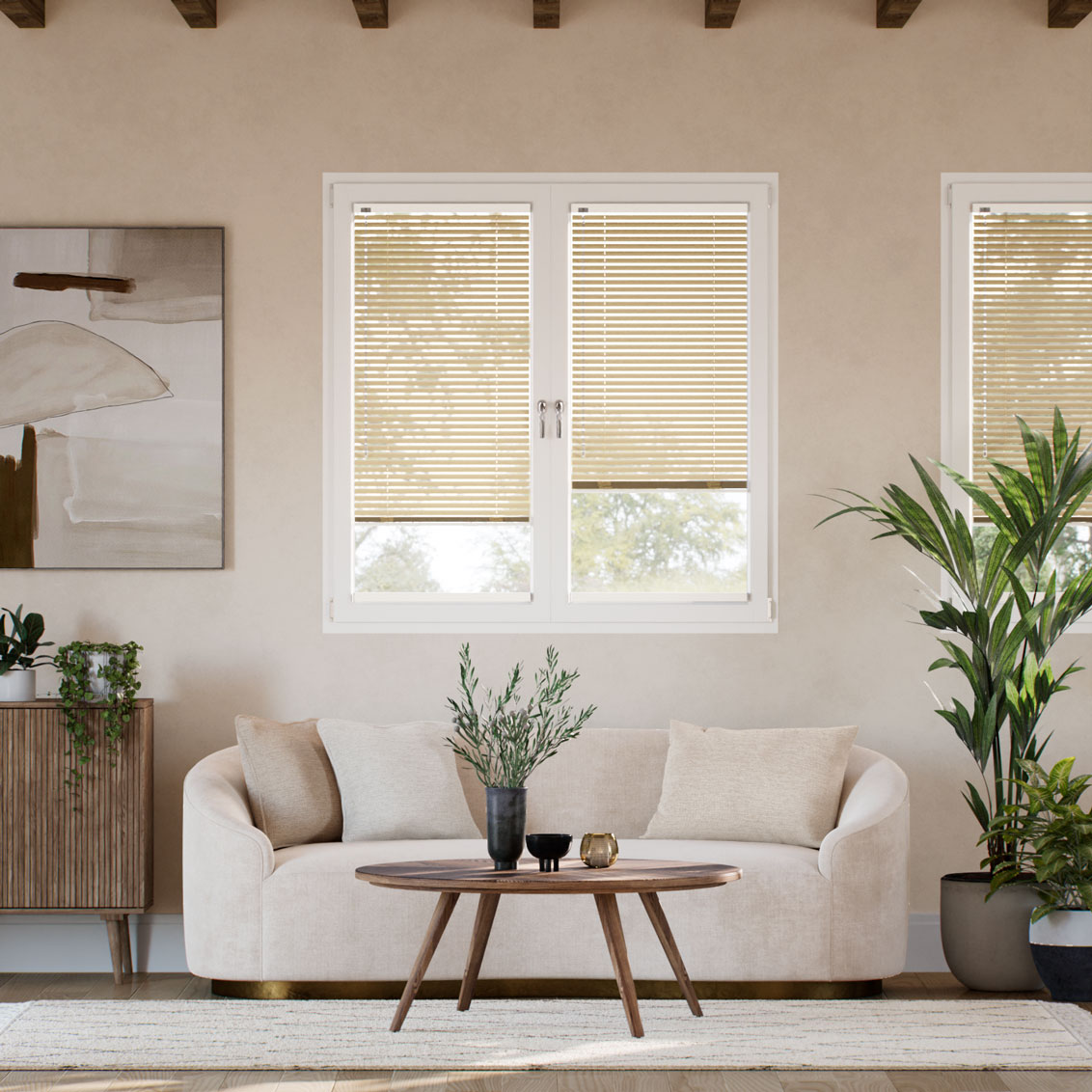 Stick On Studio Caramel Venetian Blind - 25mm Slat