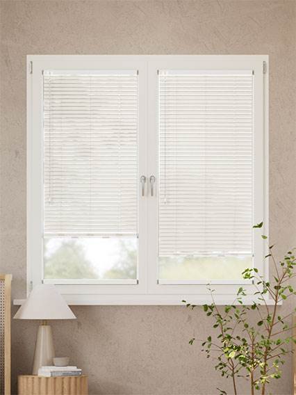 Stick On L-Shaped Studio Cornish Cream Stick On L-Shaped Venetian Blind thumbnail image