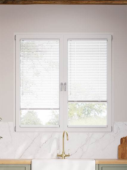 Stick On Studio Gloss White Stick On Venetian Blind thumbnail image