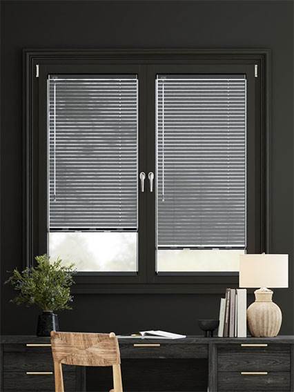 Stick On L-Shaped Studio Space Grey Stick On L-Shaped Venetian Blind thumbnail image