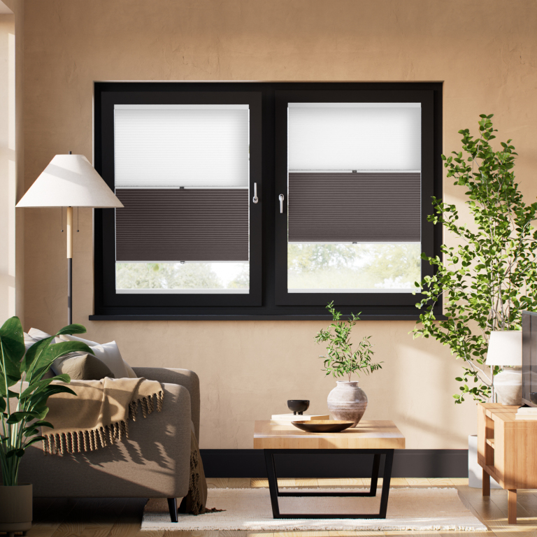 Stick On Night & Day Duo Dark Grey  Thermal Blind