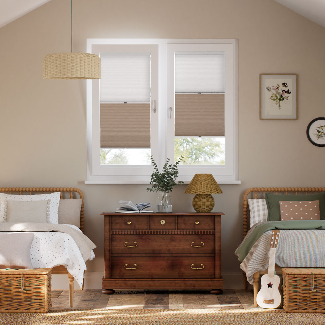 Stick On Night & Day Duo Pebble  Thermal Blind