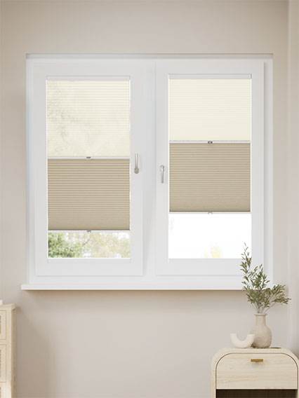 Stick On Night & Day Duo Voile Beige Stick On Day and Night Duo Blind thumbnail image