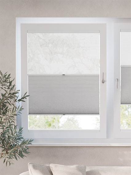 Stick On Night & Day Duo Voile Dove  Stick On Day and Night Duo Blind thumbnail image