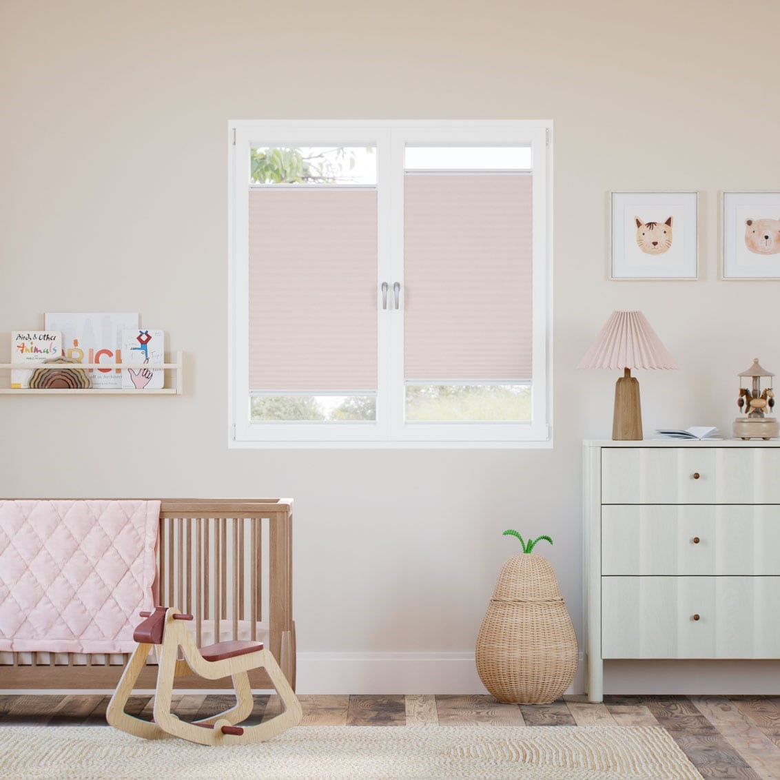 Stick2Go DuoShade Pink Blush Thermal Blind