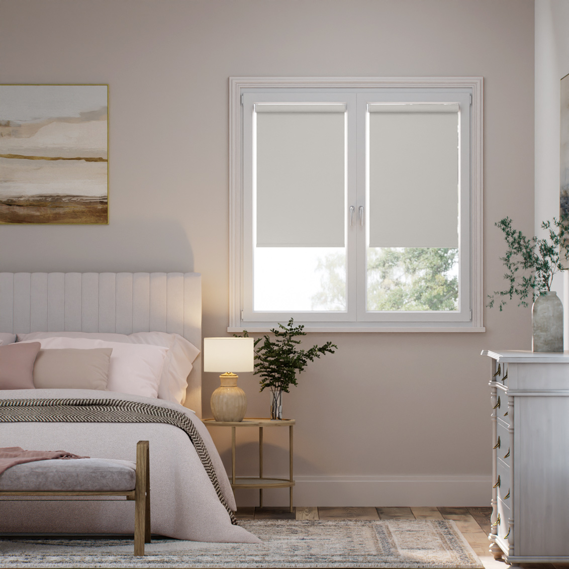 Stick On Sevilla Blackout Grey Roller Blind