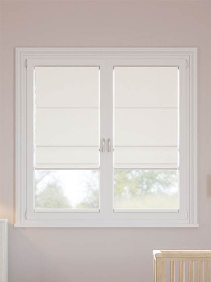 Stick On Bijou Linen Alabaster Stick2Fit Roman Blind thumbnail image