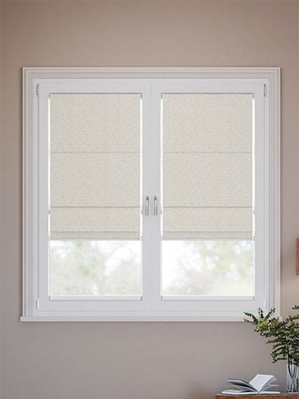 Stick On Bijou Linen Oatmeal Stick2Fit Roman Blind thumbnail image