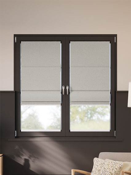 Stick On Cavendish Grey Wash Stick2Fit Roman Blind thumbnail image