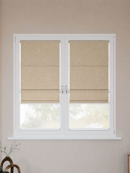 Stick On Cavendish Oatmeal Stick2Fit Roman Blind thumbnail image