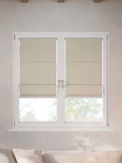 Stick On Pure Linen Stick2Fit Roman Blind thumbnail image