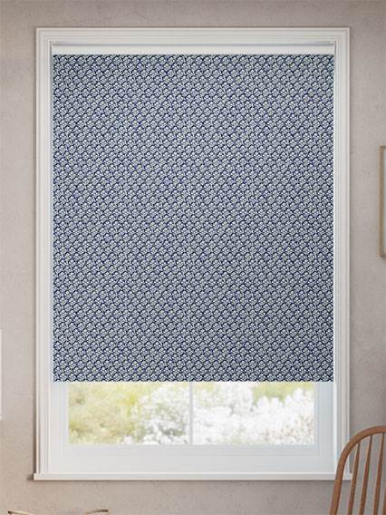 Twist2Go Scallops Stormy Blue Roller Blind thumbnail image