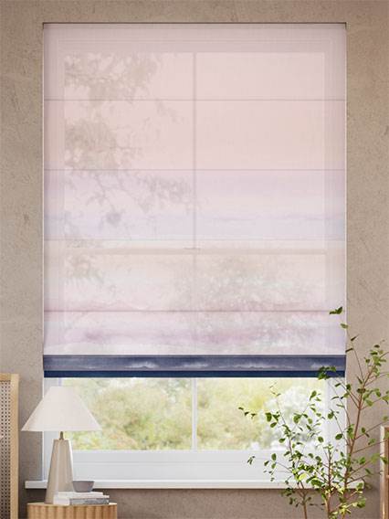 Strata Stripe Voile Dusk Roman Blind thumbnail image