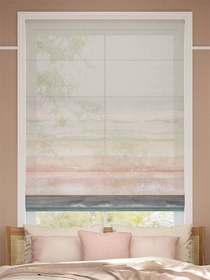 Strata Stripe Voile Opal Roman Blind thumbnail image
