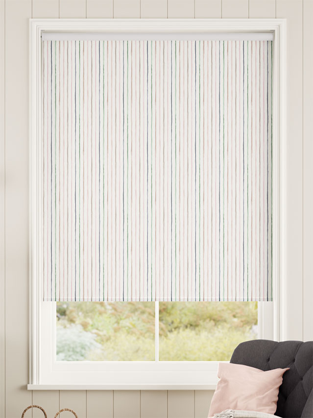 Suki Stripe Blossom Roller Blind thumbnail image