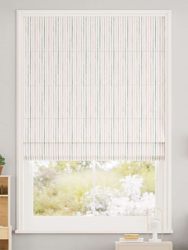 Suki Stripe Blossom Roman Blind thumbnail image