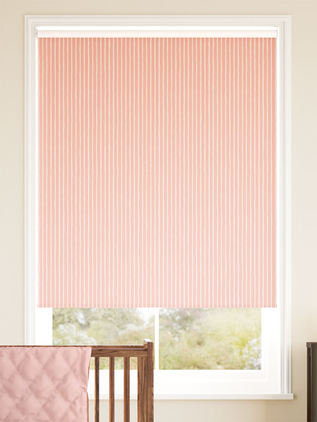 Suki Stripe Blush Roller Blind thumbnail image