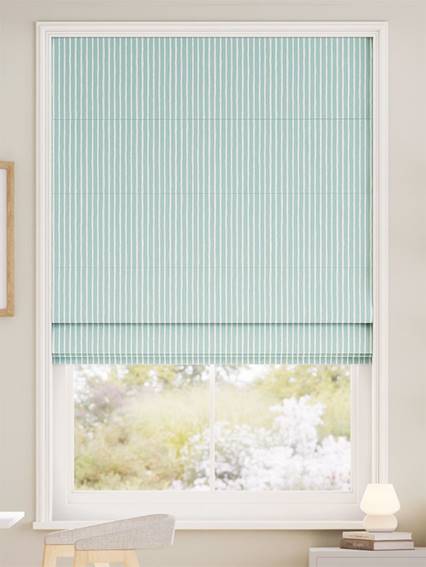 Suki Stripe Duck Egg Roman Blind thumbnail image