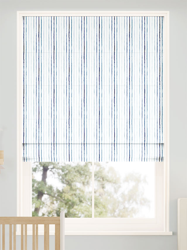 Suki Stripe Frost Roman Blind thumbnail image