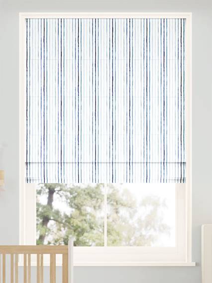 Suki Stripe Frost Roman Blind thumbnail image