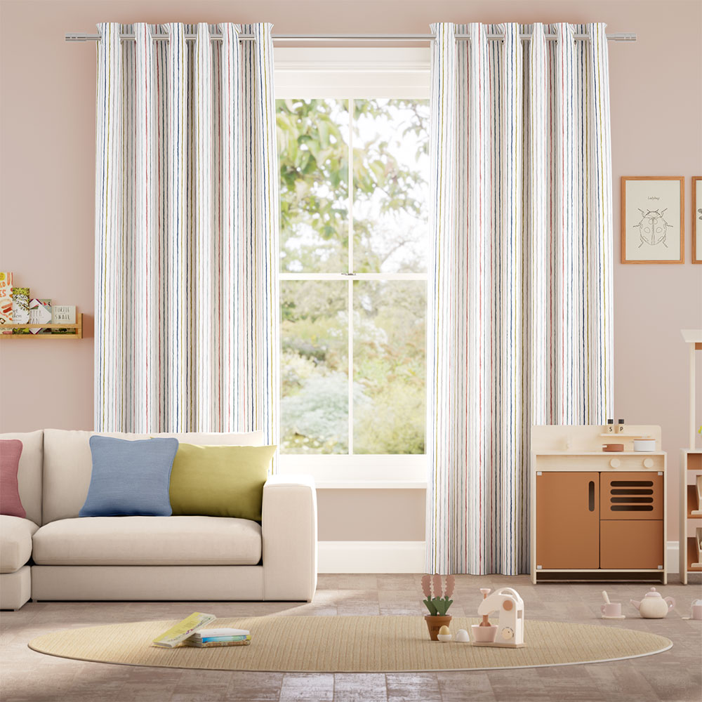 Suki Stripe Mineral Curtains thumbnail image