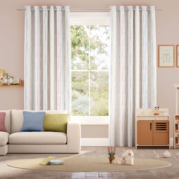 Suki Stripe Mineral Curtains thumbnail image