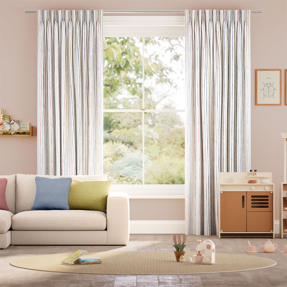 Suki Stripe Mineral Curtains thumbnail image