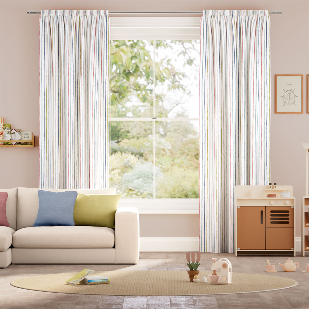 Suki Stripe Mineral Curtains thumbnail image