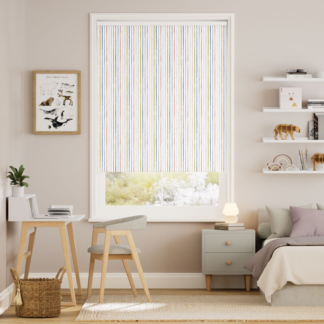 Suki Stripe Mineral Roller Blind