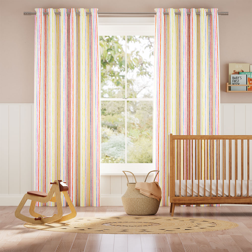 Suki Stripe Multi Curtains thumbnail image