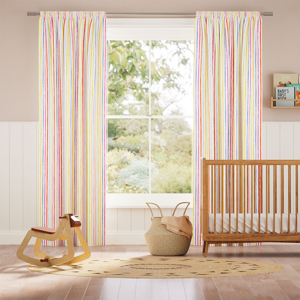 Suki Stripe Multi Curtains thumbnail image