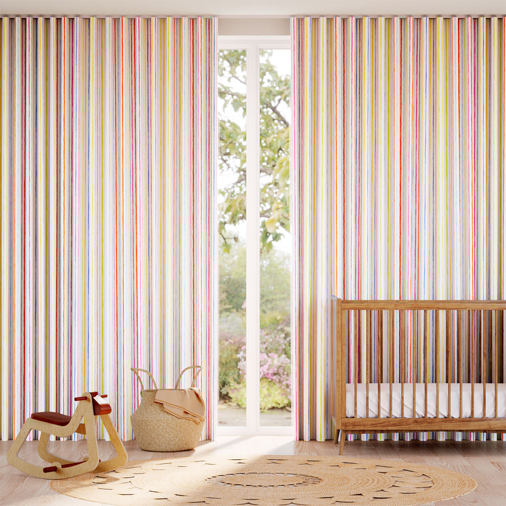 Suki Stripe Multi Curtains thumbnail image