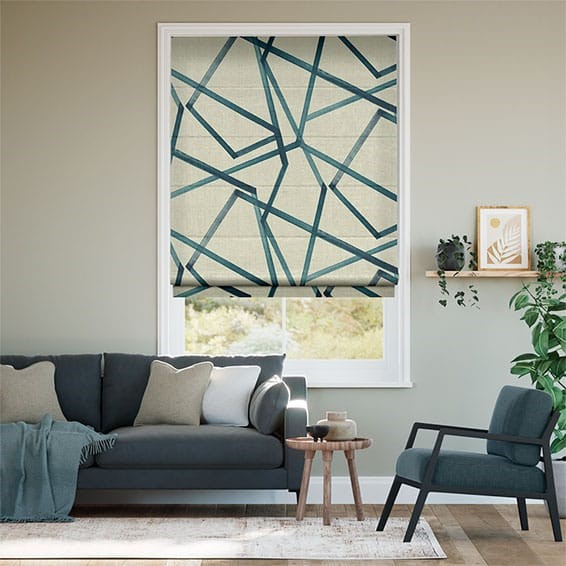 Sumi Indigo Roman Blind