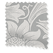 William Morris Sunflower Silver Grey Roman Blind swatch image