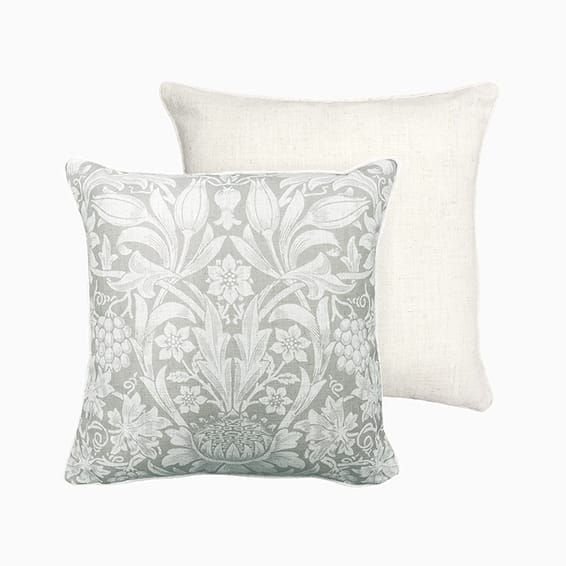 William Morris Sunflower Silver Grey Cushion