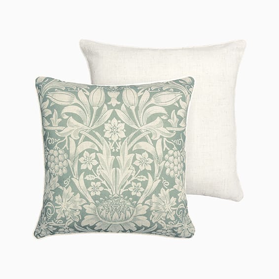 William Morris Sunflower Soft Green Cushion