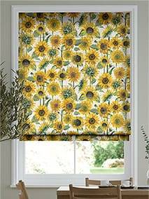 Sunflowers Yellow Roman Blind thumbnail image