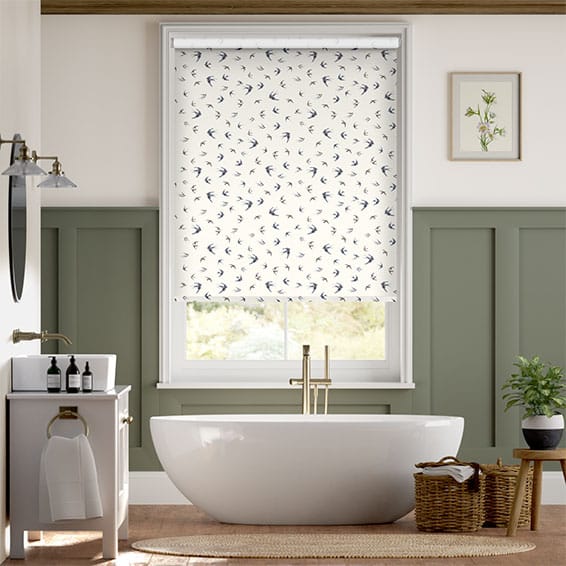 Swallows and Swifts Blue Roller Blind