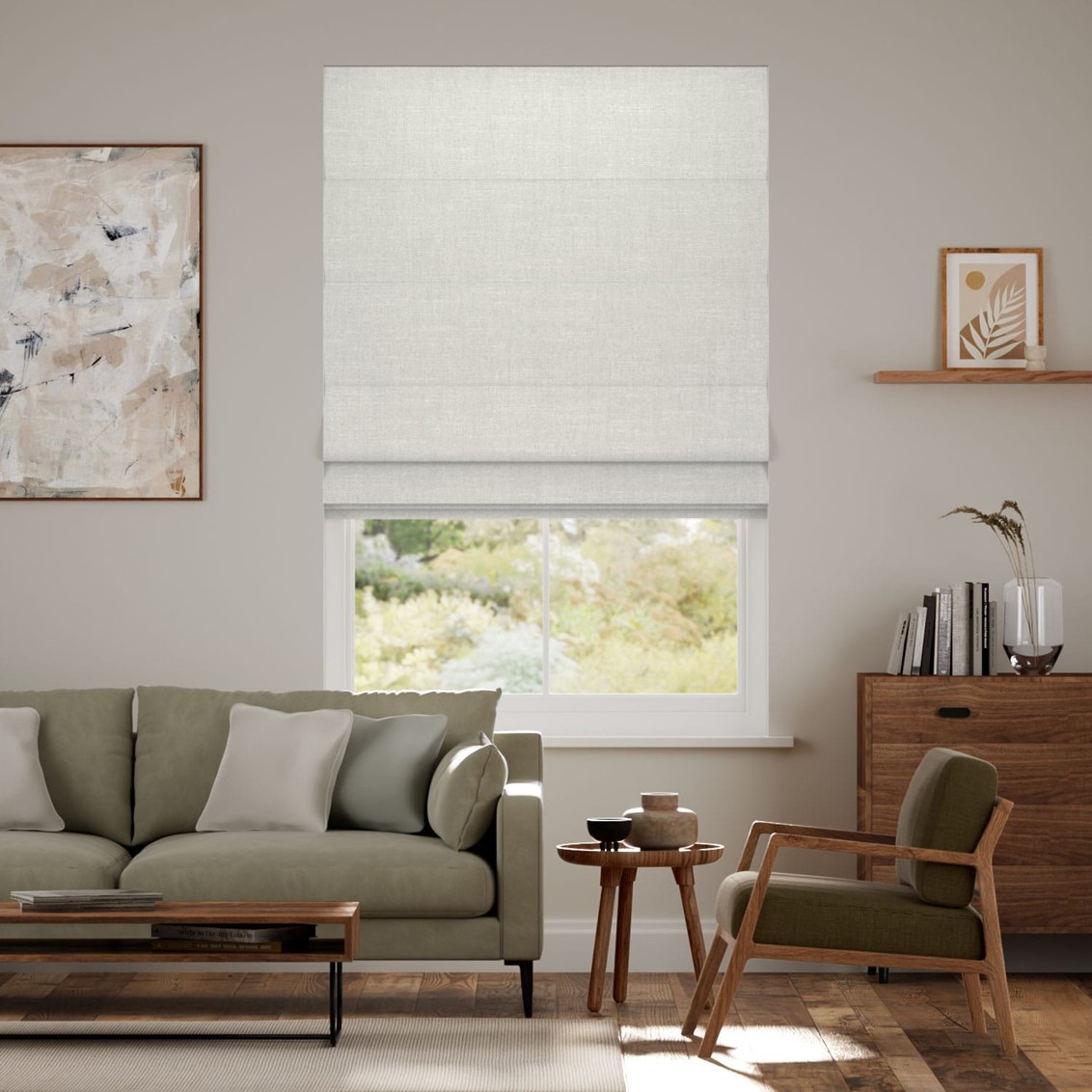 Swanson Dove Grey Roman Blind