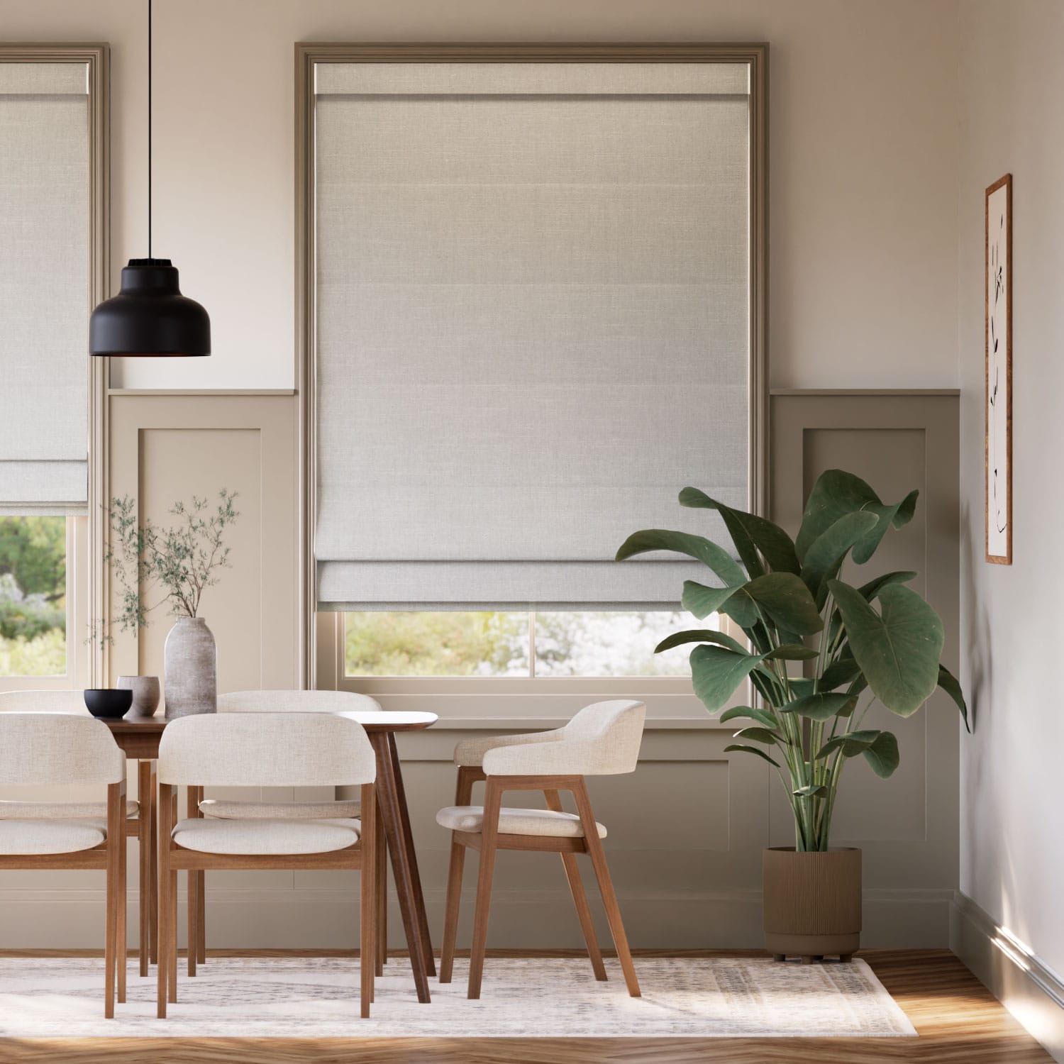 Swanson Steel Roman Blind