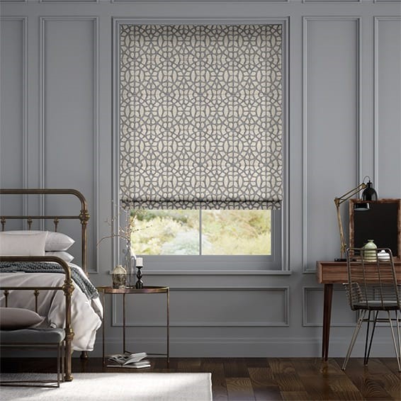 Swazi African Grey Roman Blind