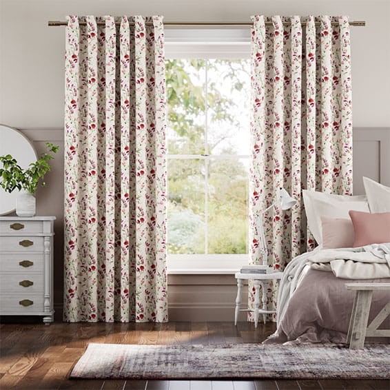 Sweet Pea Pink Curtains