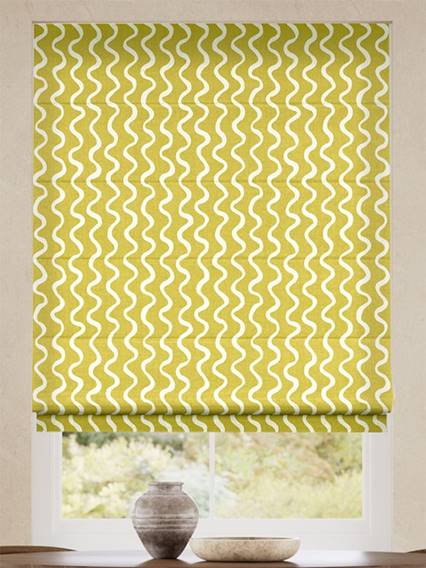 Swirl Stripe Zest Roman Blind thumbnail image