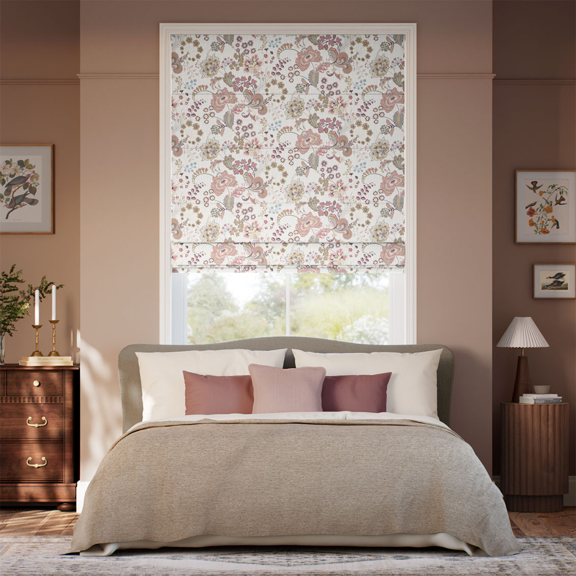 Symphony Blush Roman Blind