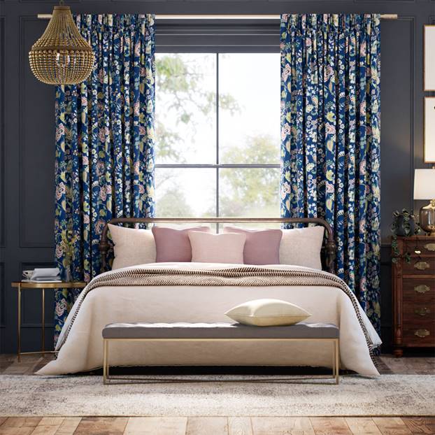 Symphony Indigo Curtains thumbnail image