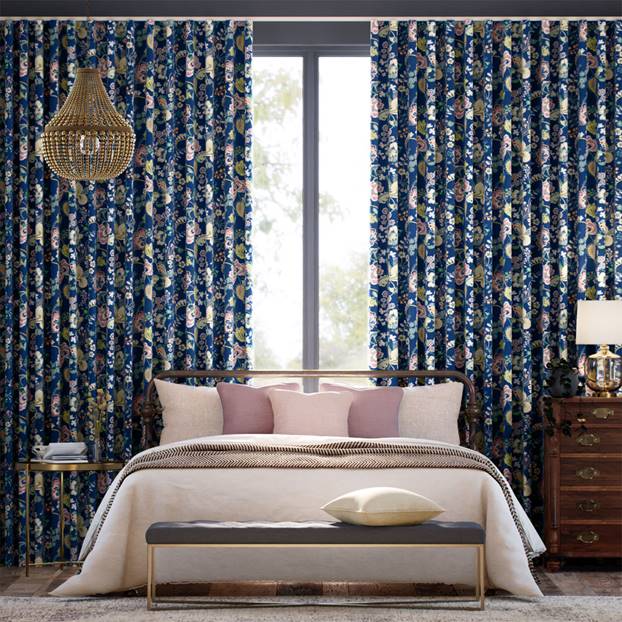 Symphony Indigo Curtains thumbnail image