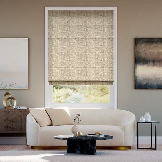 Thalia Warm Gold Roman Blind